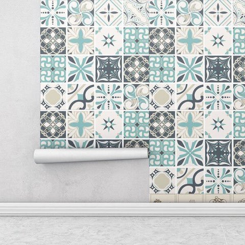 Adesivo Azulejo Grego para Cozinha