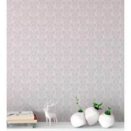 Papel de Parede em Tons Lilas e Cinza para Quartos e Sala - 3