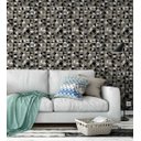Ver imagem 3 de Papel de parede em tons cinzentos Para Sala e Quarto