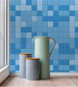 Ver imagem 3 de Papel de Parede Autocolante Azulejo Pastilhas em Tons de Azul