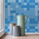 Ver imagem 2 de Papel De Parede Azulejo Pastilhas Em Tons De Azul