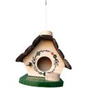 Ver imagem 3 de Casinha de Passarinho com Comedouro Feita de Madeira - Decoração de Jardim - Varanda - Quintal