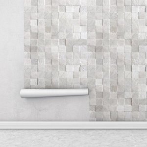 Papel de Parede Adesivo Marmore Pedras em Tons de Cinza para Sala e Quarto