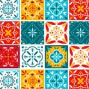 Ver imagem 2 de Azulejo Português Hidráulico Colorido para Cozinha