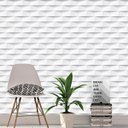 Ver imagem 1 de Papel De Parede Tijolo Gesso 3D com efeitos de sombras