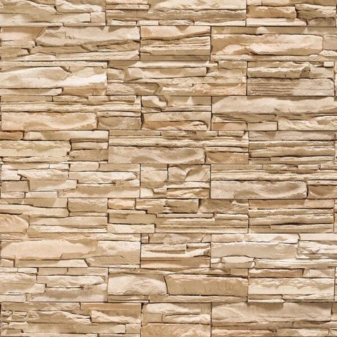Papel de parede estilo pedras canjiquinha em tons de cinza e marrom claro Para Quartos e Sala