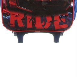 Mochila Escolar Infantil Impermeável com Rodinhas Para Meninos Carros - Velozes e Furiosos- - Azul e - 3
