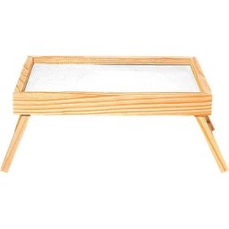 Bandeja Servir Café Na Cama Madeira 25X40 Cm - 39098 - 1