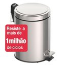 Ver imagem 4 de Lixeira Inox Tramontina Brasil com Pedal em Aço 5 Litros 94538105