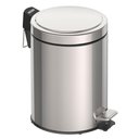 Ver imagem 1 de Lixeira Inox Tramontina Brasil com Pedal em Aço 5 Litros 94538105