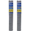 Ver imagem 2 de Kit 2 Telas Galinheiro Galvanizadas Fio 1,5m x 50m Cada Rolo