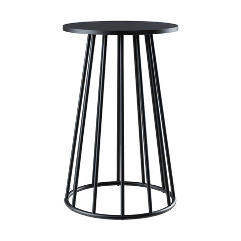 Base Cone Mesa Jantar Cozinha Aço para Tampo Vidro ou Madeira 50cm