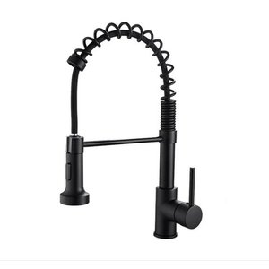 Torneira Gourmet Misturador Monocomando Bancada Spray Black Preto