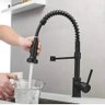 Torneira Gourmet Misturador Monocomando Bancada Spray Black Preto - 8