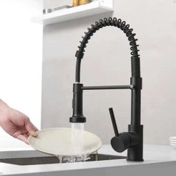 Torneira Gourmet Misturador Monocomando Bancada Spray Black Preto - 3