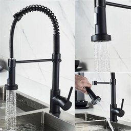 Torneira Gourmet Misturador Monocomando Bancada Spray Black Preto - 11