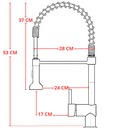 Ver imagem 4 de Torneira Gourmet Misturador Monocomando Bancada Spray Black Preto