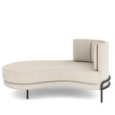 Ver imagem 6 de Sofá Chaise Longue Sala de Estar Living Lucca Esquerdo D02 Bouclê Creme B-54 - Lyam Decor