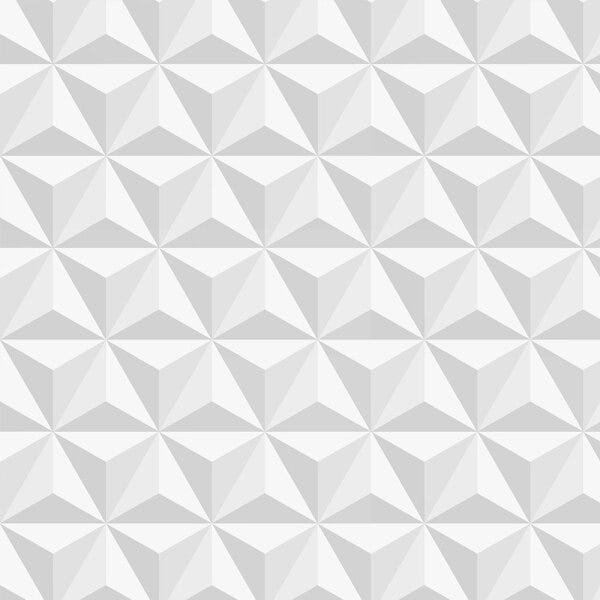 Papel de Parede Tijolo Gesso Triangular 3D com efeito de sombras Para Sala e Quarto - 2