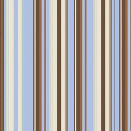 Papel de parede com listras em tons de marrom, azul e bege  - 3