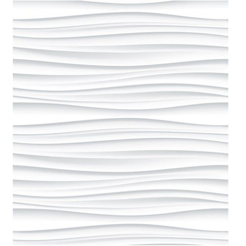 Papel de Parede Ondas Horizontais 3d tons de cinza e branco Para Quartos e Sala