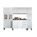 Ver imagem 1 de Cozinha Completa Evidence 4 Peças (1 Armário + 1 Balcão + 2 Paneleiros) C4P43 Branco - Bertolini