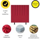 Ver imagem 3 de Cabeceira Estofada Cama Casal Queen Size 160cm Alice Suede Vermelho