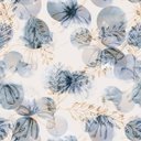 Ver imagem 1 de Papel de Parede Contemporâneo com Desenhos em Flores e Trigos para Quartos e Sala