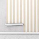 Ver imagem 1 de Papel de parede com listras bege e branco Para Sala e Quarto