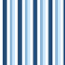 Ver imagem 1 de Papel de parede listrado em tons de azul, azul claro e branco Para Quartos e Sala