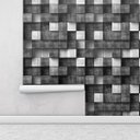 Ver imagem 2 de Papel de Parede Bloco 3D de Madeira 