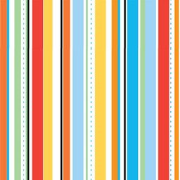 Papel de parede listrado com listras e traços coloridos Para Quartos e Sala - 1