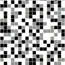 Ver imagem 3 de Papel de Parede Azulejo Pastilhas Em Tons de Preto, Branco e Cinza Autocolante