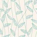 Ver imagem 1 de Papel de parede com fundo bege e desenhos verdes Para Quartos e Sala