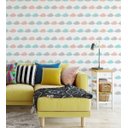 Ver imagem 3 de Papel de Parede Infantil Com Nuvens Coloridas Para Sala e Quarto Infantil