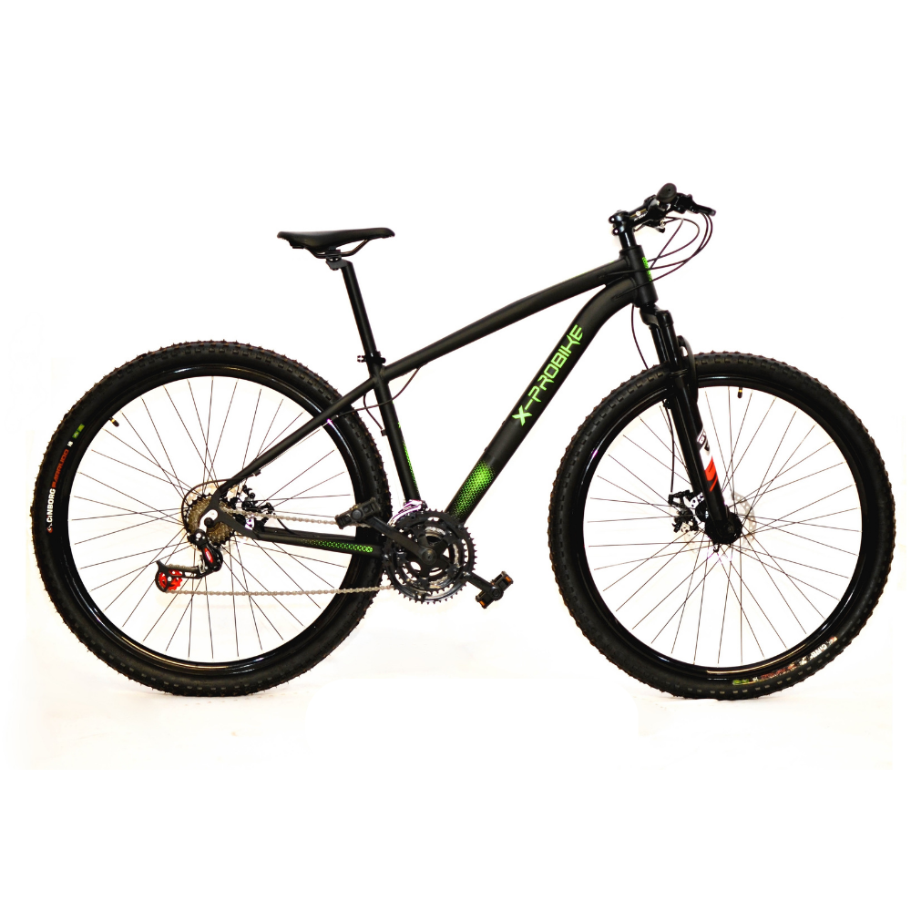 Bicicleta Aro 29 Freio a Disco 21v Preto e Verde X-PROBIKE:19 - 1