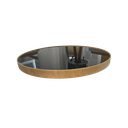 Ver imagem 4 de Prato Giratório com Borda de Madeira e Tampo em Vidro 60cm