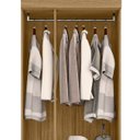 Ver imagem 4 de Guarda Roupa Solteiro 76cm 3 Portas Raely Atacama/off A15 - Mpozenato