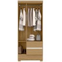 Ver imagem 3 de Guarda Roupa Solteiro 76cm 3 Portas Raely Atacama/off A15 - Mpozenato