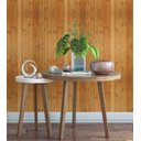 Ver imagem 3 de Papel de parede estilo madeira em tons laranja Para Quartos e Sala