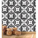 Ver imagem 3 de Azulejo Adesivo 3D Desenhos Arabesco Preto e Branco Para Cozinha