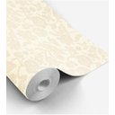 Ver imagem 4 de Papel de parede com fundo palha e detalhes em bege Para Quartos e Sala