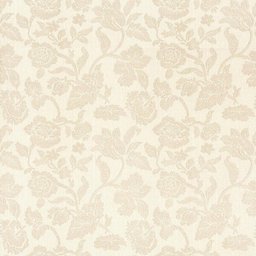 Papel de parede com fundo palha e detalhes em bege Para Quartos e Sala - 1