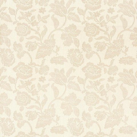 Papel de parede com fundo palha e detalhes em bege Para Quartos e Sala