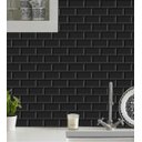 Ver imagem 3 de Papel de parede Tijolo Preto 3D para cozinha