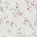 Ver imagem 1 de Papel de parede com tons de verde e detalhes em rosa Para Quartos e Sala