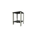 Ver imagem 3 de Mesa de Cabeceira em Mdf Moderno Branco e Preto para Quarto Progetatti Movelaria