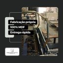 Ver imagem 5 de Mesa de Cabeceira em Mdf Moderno Branco e Preto para Quarto Progetatti Movelaria