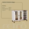 Balcão Cristaleira Adega Retrô + Kit Cozinha Retrô 5p 3g Off White/nogueira - 7