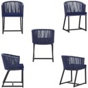 Ver imagem 5 de Mesa e 6 Cadeiras e Noronha Preto E10 Trama Original Azul